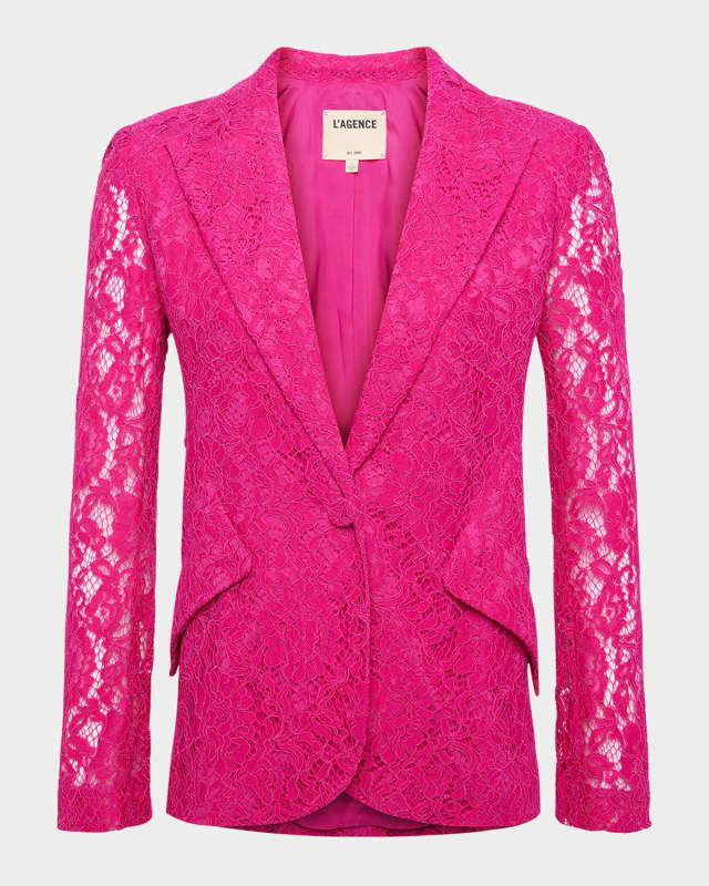 Chamberlain Floral Lace Blazer